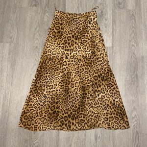 Zara Leopard skirt
